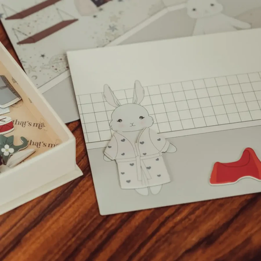Magnetyczne pudełko Lou - Bunny / That's Mine