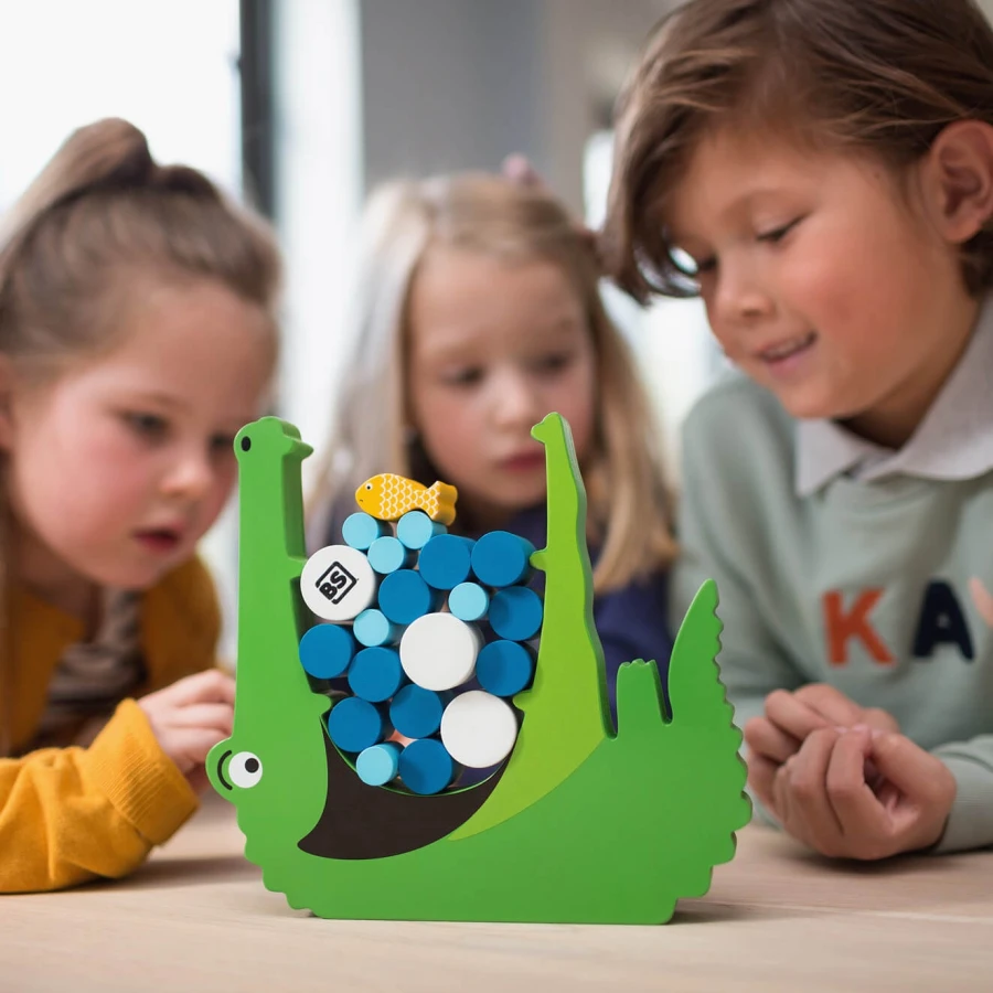 Drewniana gra zręcznościowa Nakarm krokodyla / BS Toys