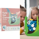 Drewniana gra zręcznościowa Nakarm krokodyla / BS Toys