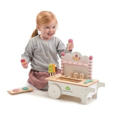 Drewniany sklepik z lodami na magnesy / Tender Leaf Toys