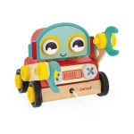 Drewniany robot do skręcania i ciągnięcia Brico ‘Kids 2+ / Janod