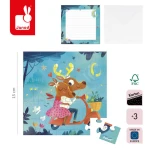 Puzzle i kartka okolicznościowa 2w1 Love dolce vita 3+ / Janod
