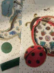 Trójwymiarowe naklejki - ladybug / Konges Slojd