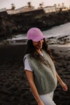 Czapka z daszkiem CORD - Flowes Pink / JUNGMOB