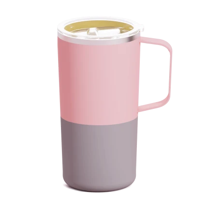 II GATUNEK: Kubek termiczny Tower Mug, 600 ml - pastelowy brzoskwiniowy / Asobu