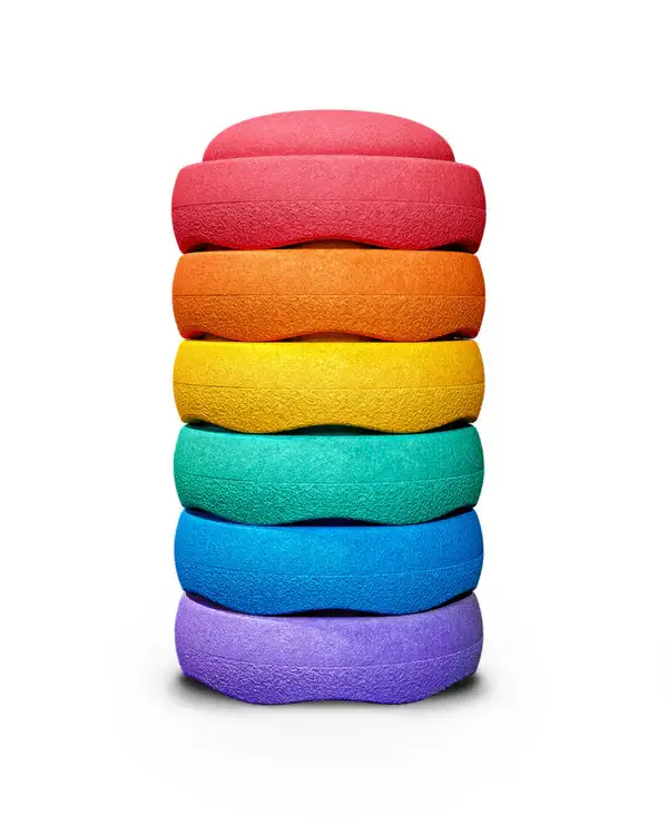 Zestaw do balansowania Stapelstein® Original Mini - Rainbow Classic, 6el. / Stapelstein®