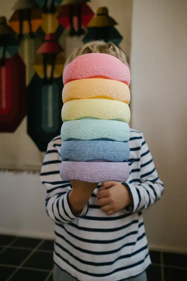 Zestaw do balansowania Stapelstein® Original Mini - Rainbow Pastel, 6el. / Stapelstein®