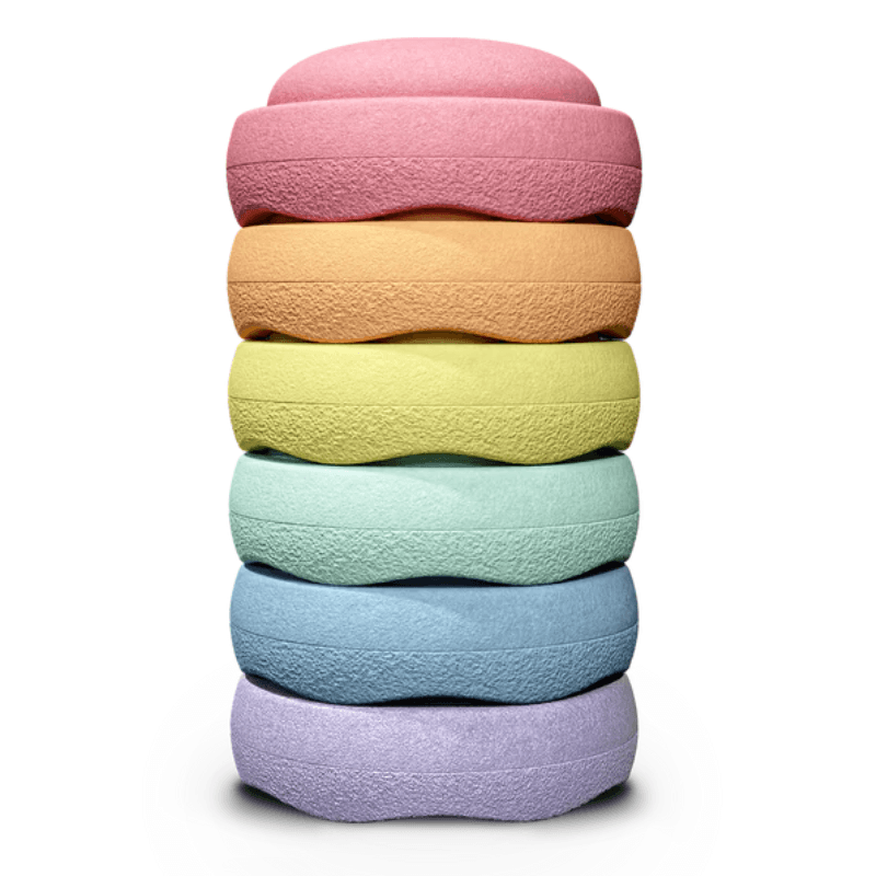 Zestaw do balansowania Stapelstein® Original - Rainbow Pastel, 6el. / Stapelstein®