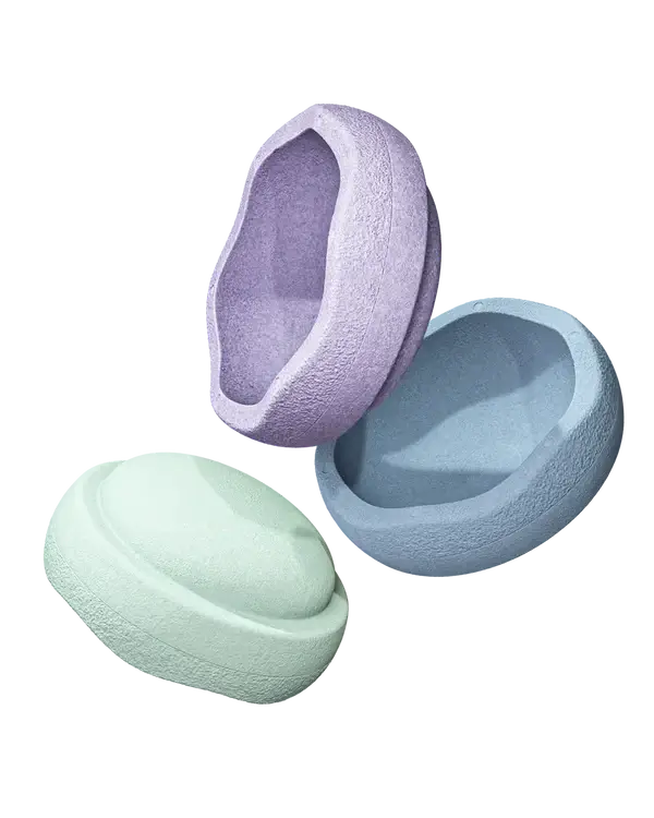 Zestaw do balansowania Stapelstein® Original - Cool Pastel, 3el. / Stapelstein®
