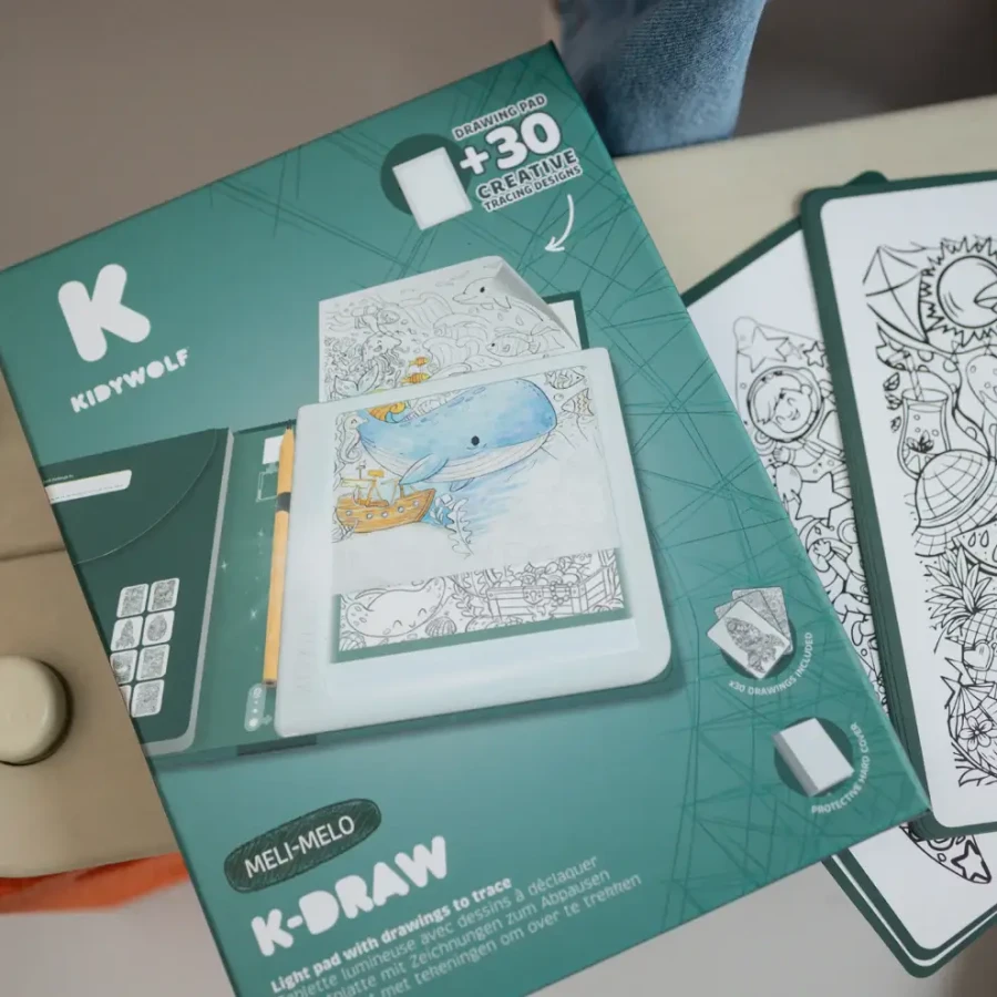 Tablet graficzny z szablonami do rysowania KIDYDRAW-PAD - Meli Melo / Kidywolf