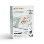 Tablet graficzny z szablonami do rysowania KIDYDRAW-PAD - Food around the world / Kidywolf