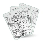 Tablet graficzny z szablonami do rysowania KIDYDRAW-PAD - Food around the world / Kidywolf