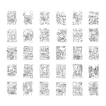 Tablet graficzny z szablonami do rysowania KIDYDRAW-PAD - Food around the world / Kidywolf