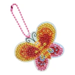 Zestaw do robienia diamentowych breloczków DIY - Motyl / Apli Kids