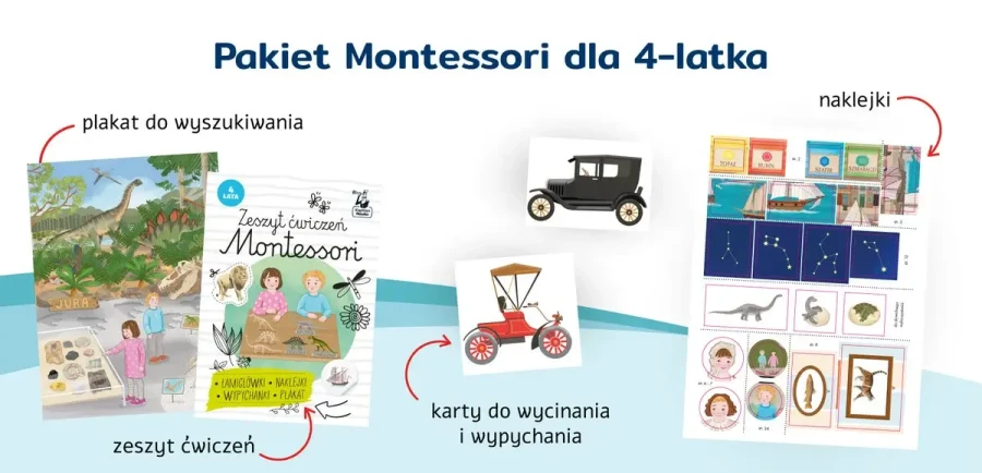 Teczka Montessori. 4 lata / Kapitan Nauka