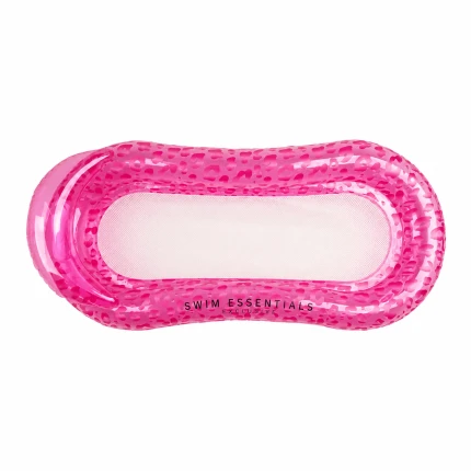 Materac do pływania z siateczką Neon Leopard / The Swim Essentials