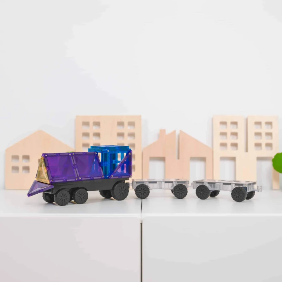 Klocki magnetyczne Rainbow Transport Pack 50 el. / Connetix