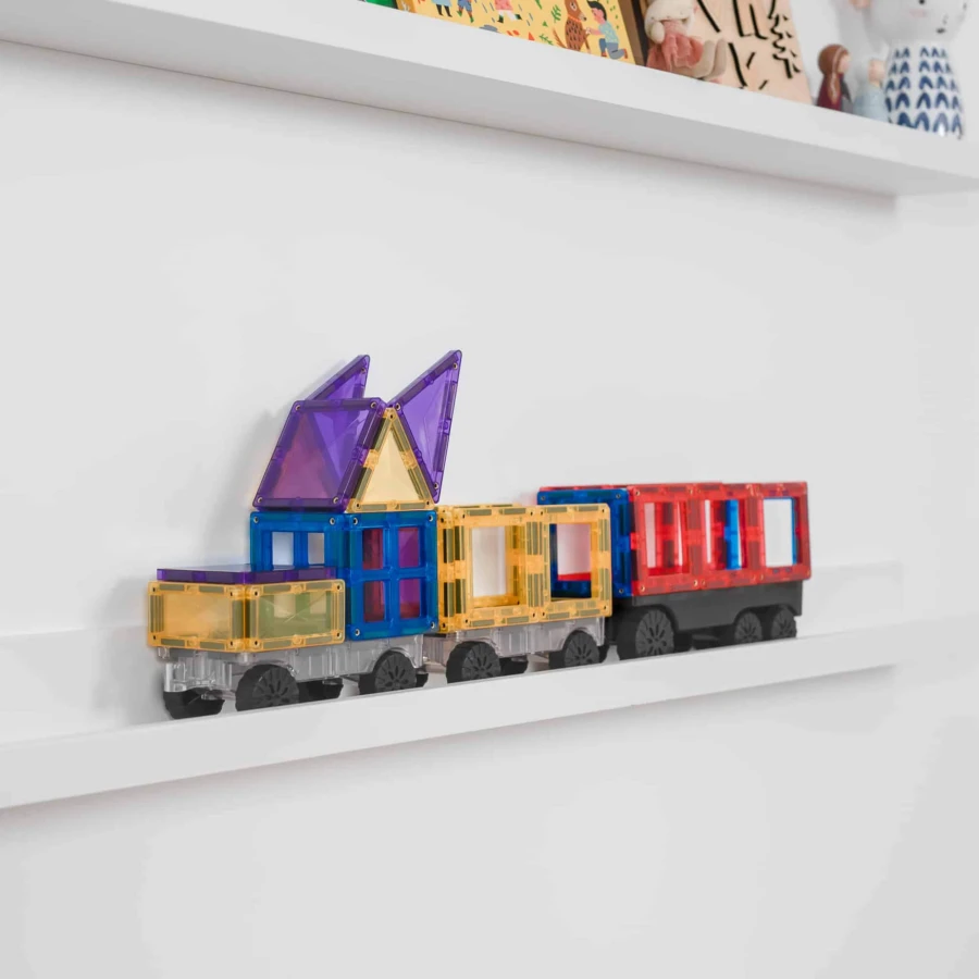 Klocki magnetyczne Rainbow Transport Pack 50 el. / Connetix