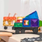 Klocki magnetyczne Rainbow Transport Pack 50 el. / Connetix
