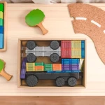 Klocki magnetyczne Rainbow Transport Pack 50 el. / Connetix