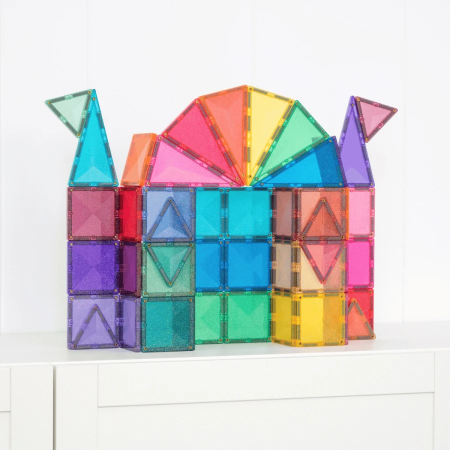 Klocki magnetyczne Klocki magnetyczne Glitter Castle Pack 48 el. / Connetix