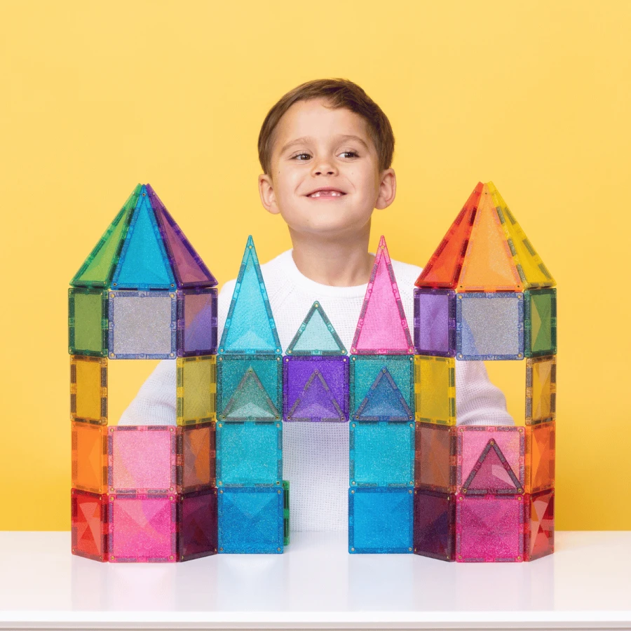 Klocki magnetyczne Klocki magnetyczne Glitter Castle Pack 48 el. / Connetix