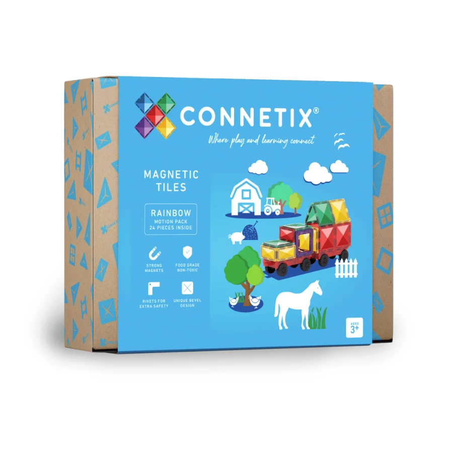 Klocki magnetyczne Rainbow Motion Pack 24 el. / Connetix