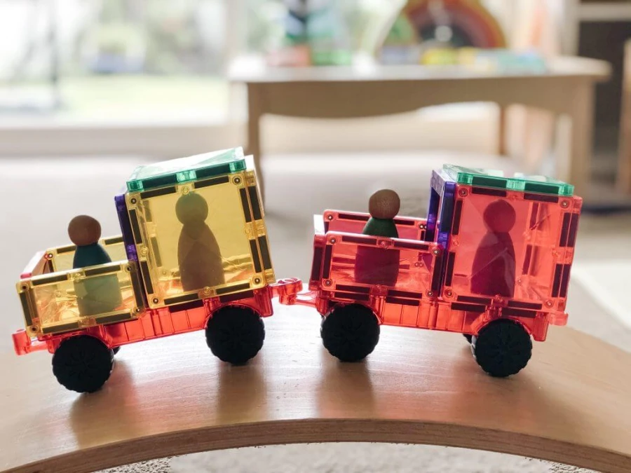 Klocki magnetyczne Rainbow Motion Pack 24 el. / Connetix