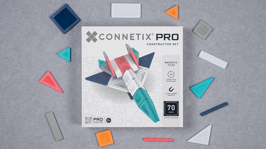 Klocki magnetyczne PRO Constructor 70 el. / Connetix