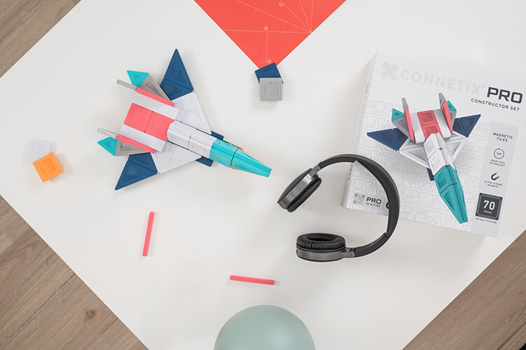 Klocki magnetyczne PRO Constructor 70 el. / Connetix