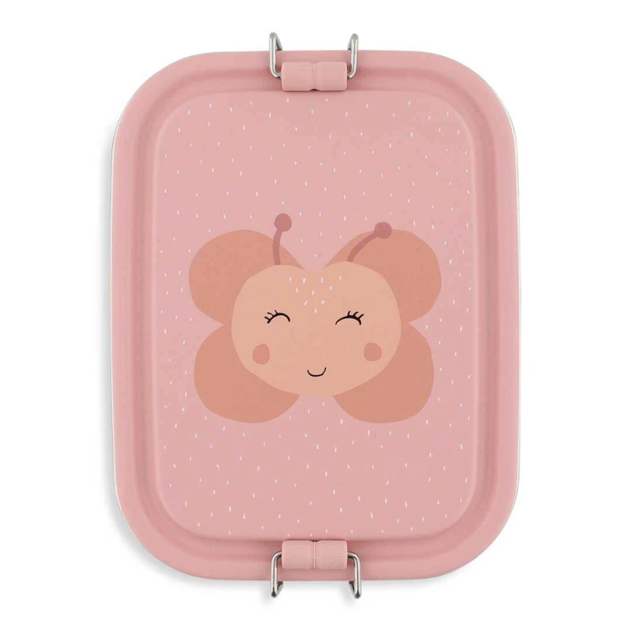Mały stalowy lunchbox - Motyl / Trixie