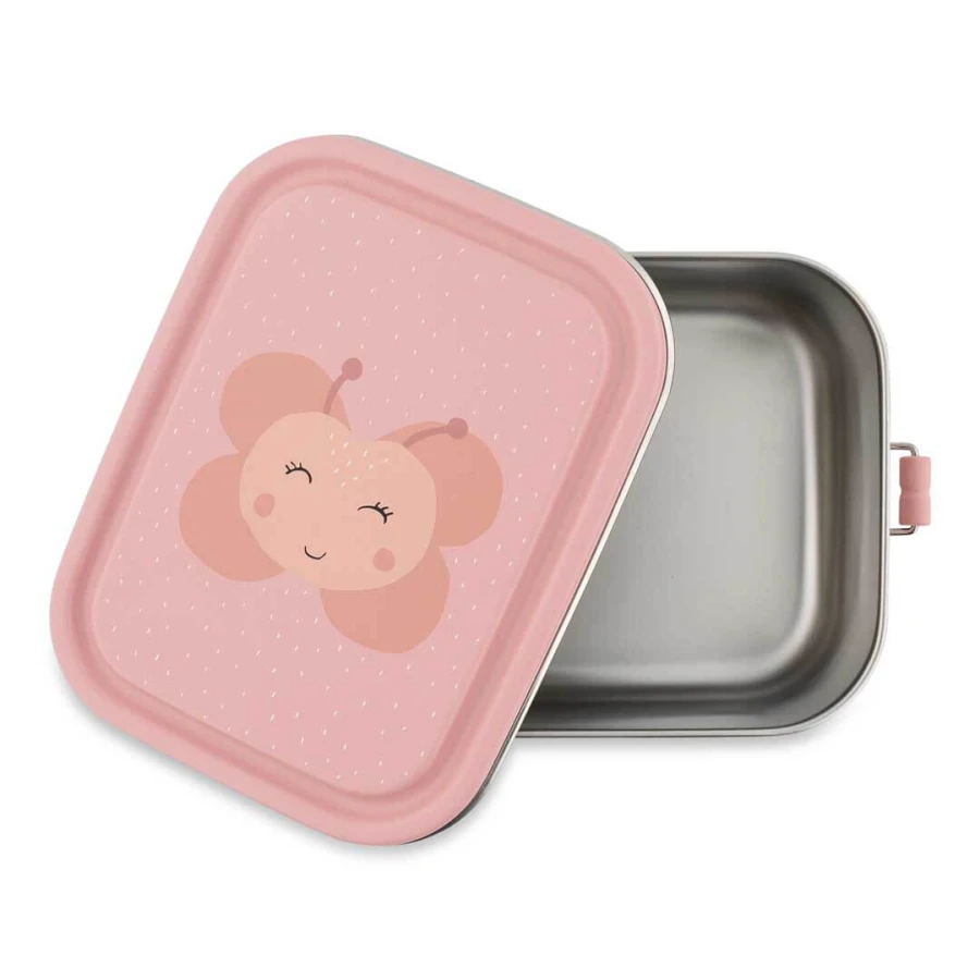 Mały stalowy lunchbox - Motyl / Trixie