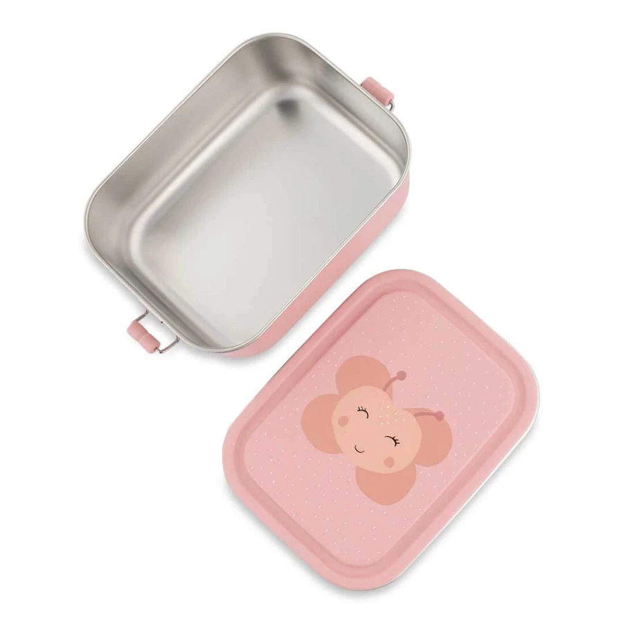 Mały stalowy lunchbox - Motyl / Trixie