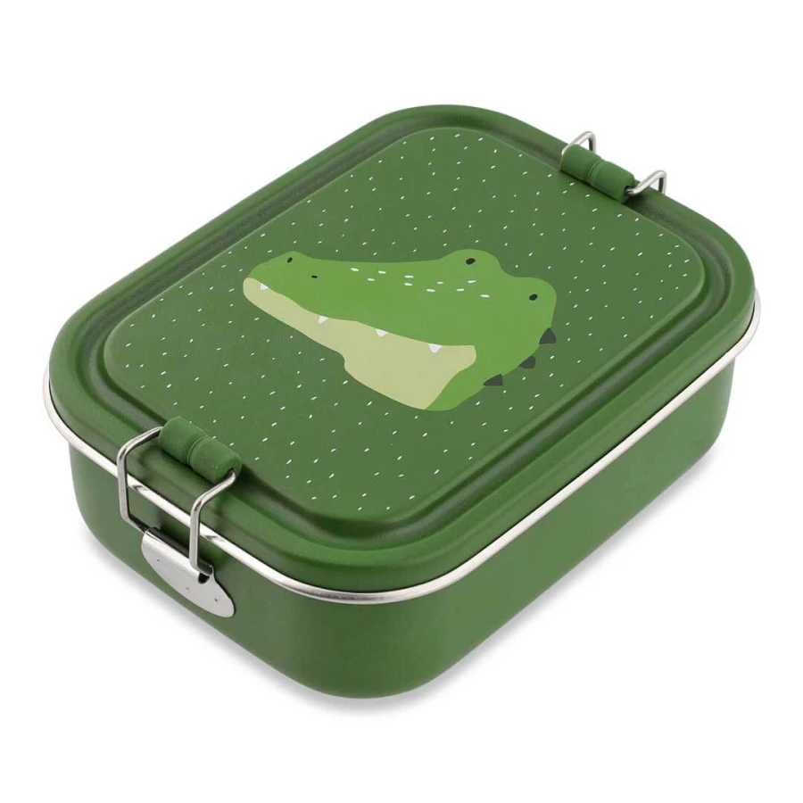 Mały stalowy lunchbox - Aligator / Trixie
