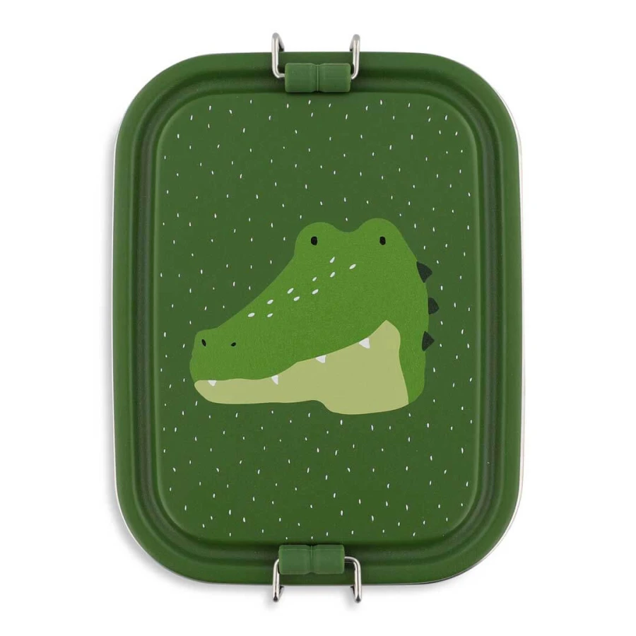 Mały stalowy lunchbox - Aligator / Trixie