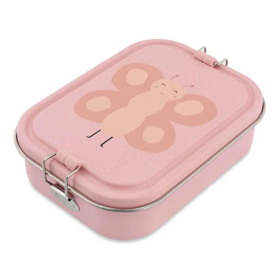 Duży stalowy lunchbox - Motyl / Trixie