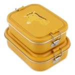 Duży stalowy lunchbox - Żyrafa / Trixie