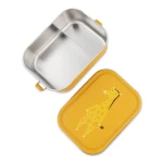 Duży stalowy lunchbox - Żyrafa / Trixie
