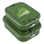 Duży stalowy lunchbox - Aligator / Trixie