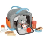 Kotek z torbą transportową i zestawem do pielęgnacji / Small Foot