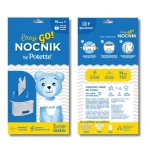 Nocnik turystyczny składany EasyGo, jasnoszary / Potette Plus