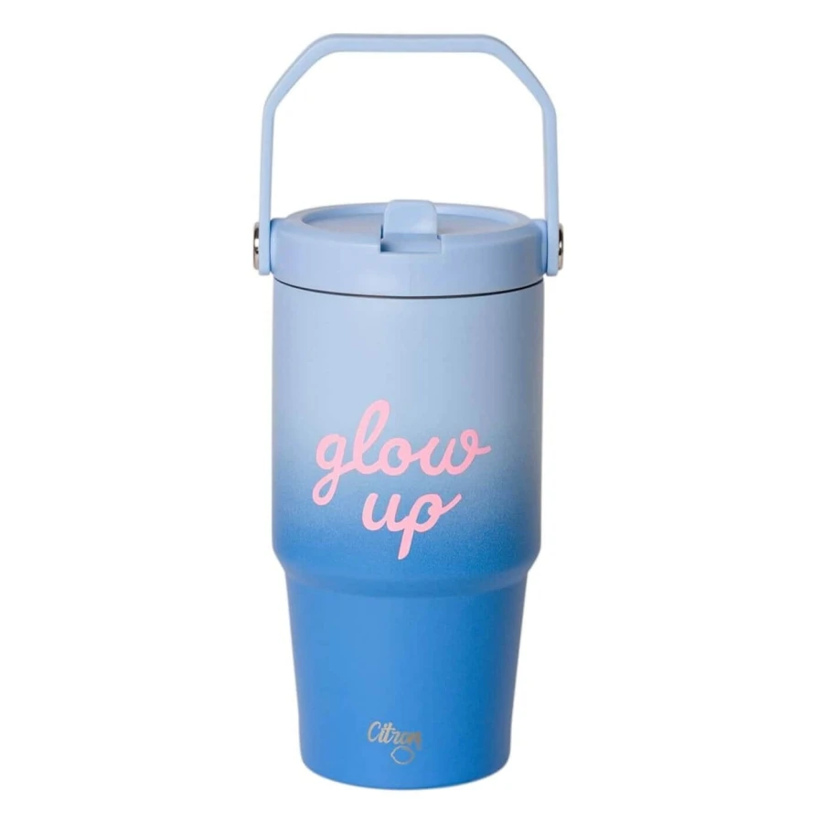 Kubek termiczny Tumbler 600ml - Glow Up Blue / Citron