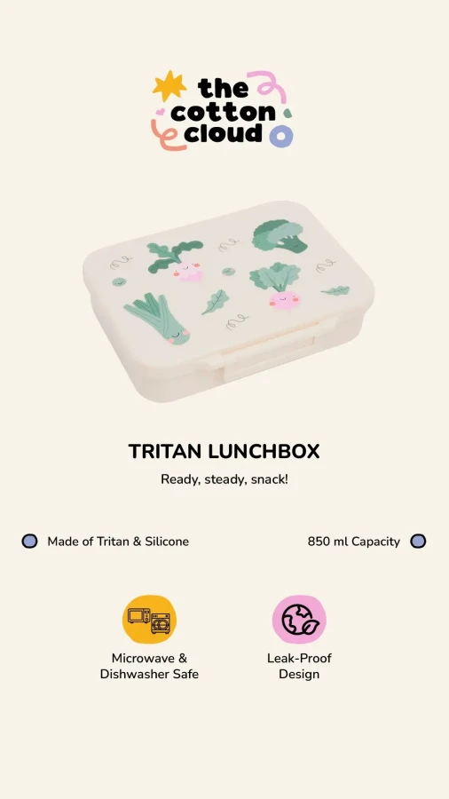 Lunchbox tritanowy - Croc Rock / The cotton cloud