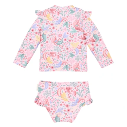 Koszulka kąpielowa z długim rękawem i spodenkami UPF 40 - Dreamy Mermaid / Little Dutch
