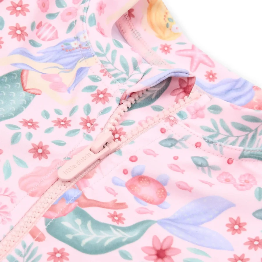 Koszulka kąpielowa z długim rękawem i spodenkami UPF 40 - Dreamy Mermaid / Little Dutch