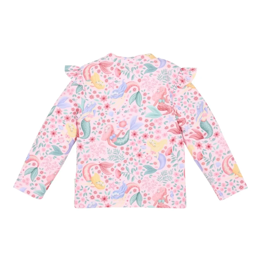 Koszulka kąpielowa z długim rękawem i spodenkami UPF 40 - Dreamy Mermaid / Little Dutch
