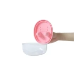 Innowacyjny pojemnik na przekąski FINGER SNACK BOWL - Peony Pink / Monchi