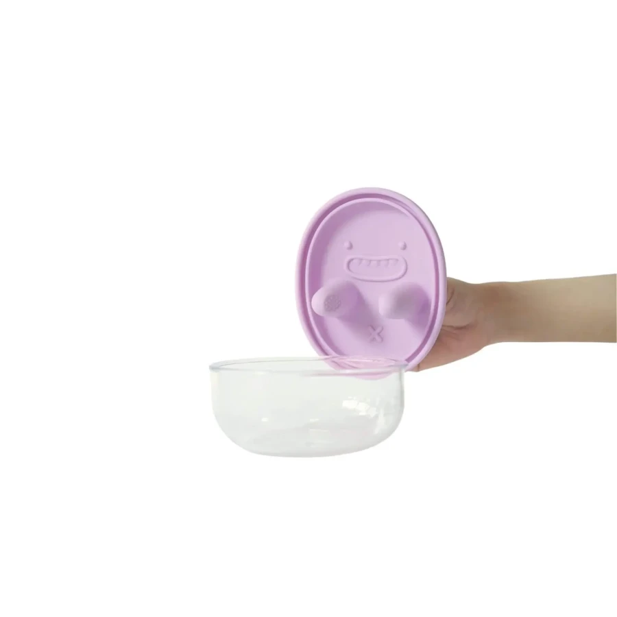 Innowacyjny pojemnik na przekąski FINGER SNACK BOWL - Lavender Purple / Monchi