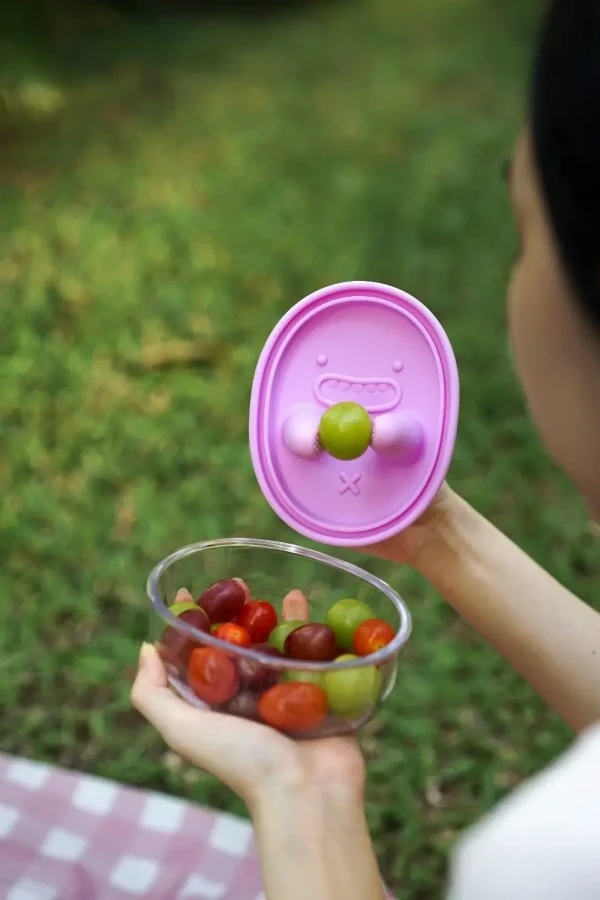Innowacyjny pojemnik na przekąski FINGER SNACK BOWL - Lavender Purple / Monchi