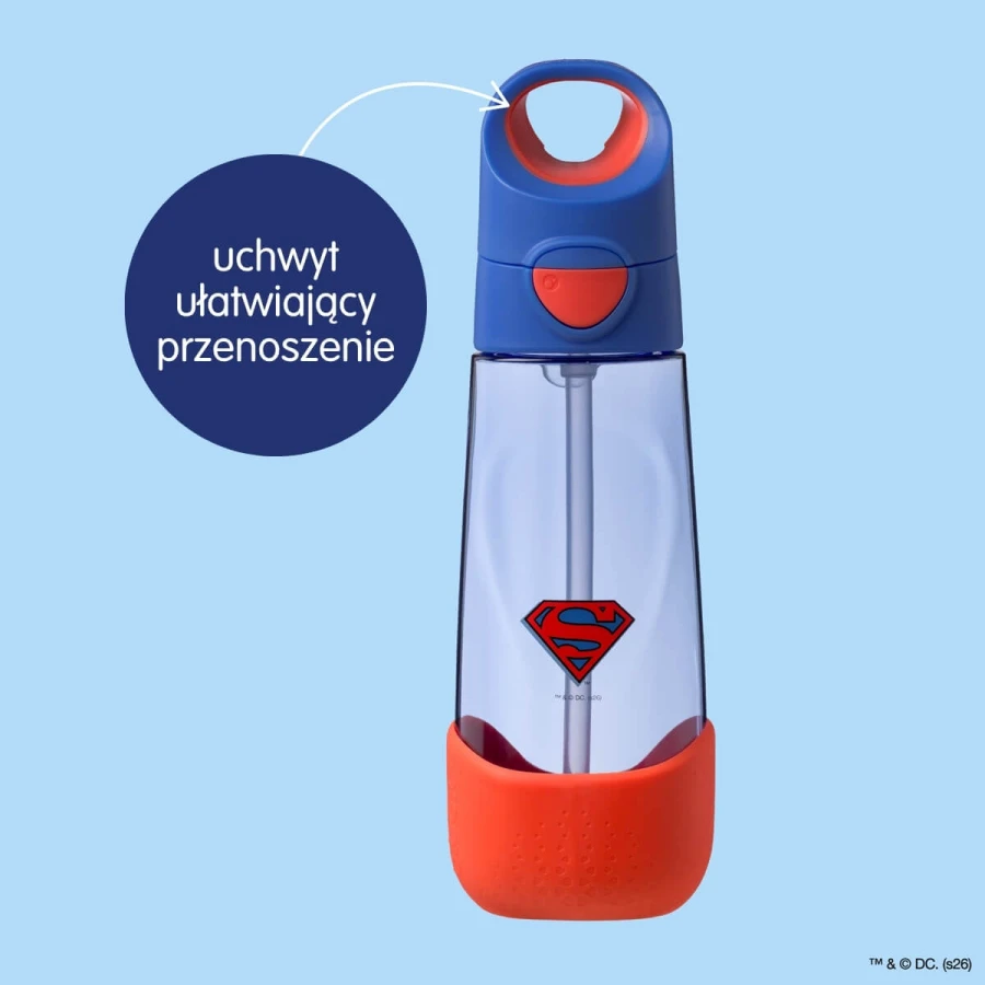Tritanowa butelka ze słomką Superman / b.box